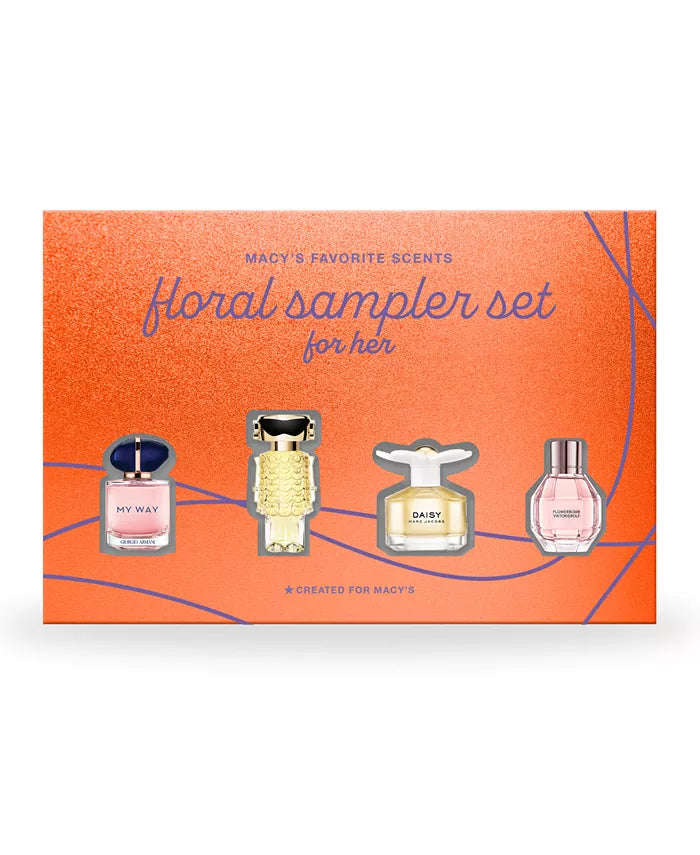MACY'S | 4-Pc. Women's Floral Fragrance Sampler Set, Created for Macy's