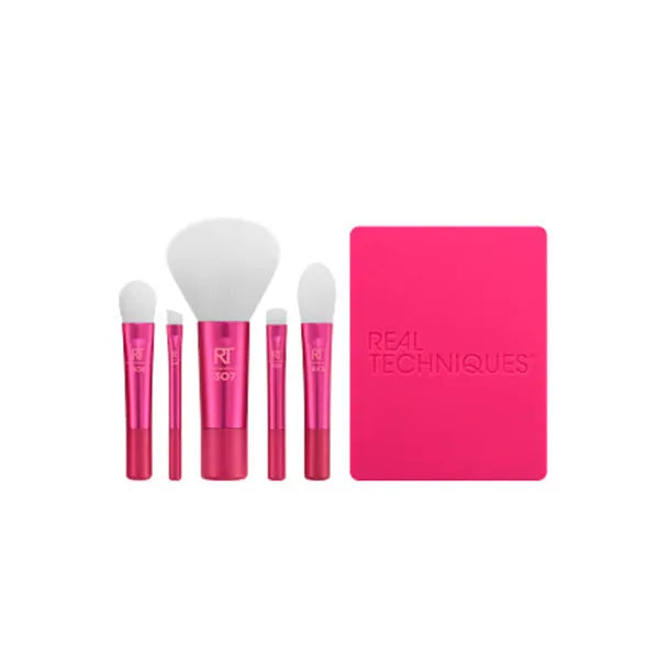 Real Techniques | Vivid Escape Glow-To-Go Travel Brush Set