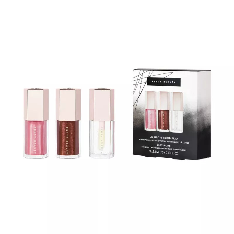 Fenty Beauty by Rihanna | Lil Gloss Bomb Trio Mini Lip Gloss Set Fenty Beauty by Rihanna | Lil Gloss Bomb Trio Mini Lip Gloss Set