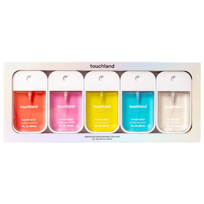 Touchland | Limited Edition Power Mist Hydrating Hand Sanitizer Top 5-Set