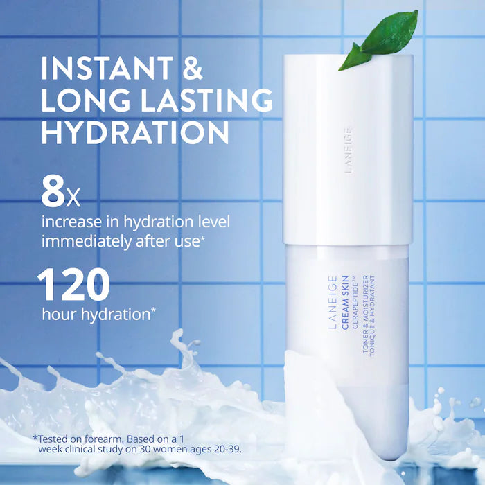 LANEIGE | Cream Skin Refillable Toner & Moisturizer with Ceramides and Peptides