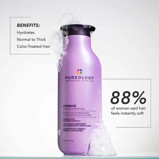 Pureology Hydrate Shampoo for Dry, Color-Treated Hair