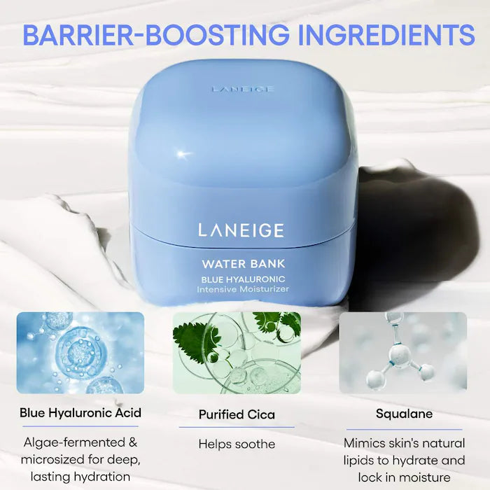 LANEIGE | Water Bank Blue Hyaluronic Intensive Moisturizer with Peptides + Squalane