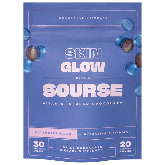 Sourse Skin | Glow Bites- Vegan Ceramide-Infused Chocolate Supplements