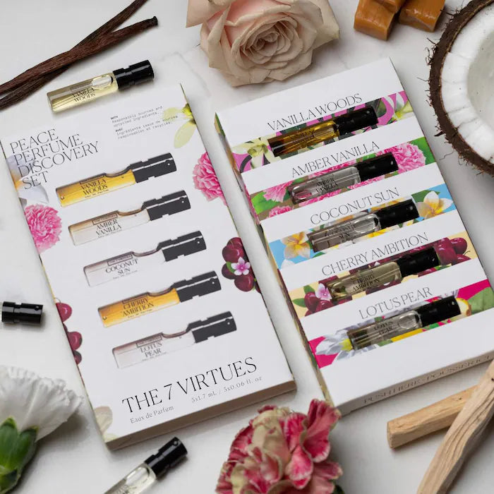 The 7 Virtues | Peace Perfume Sampler Discovery Set