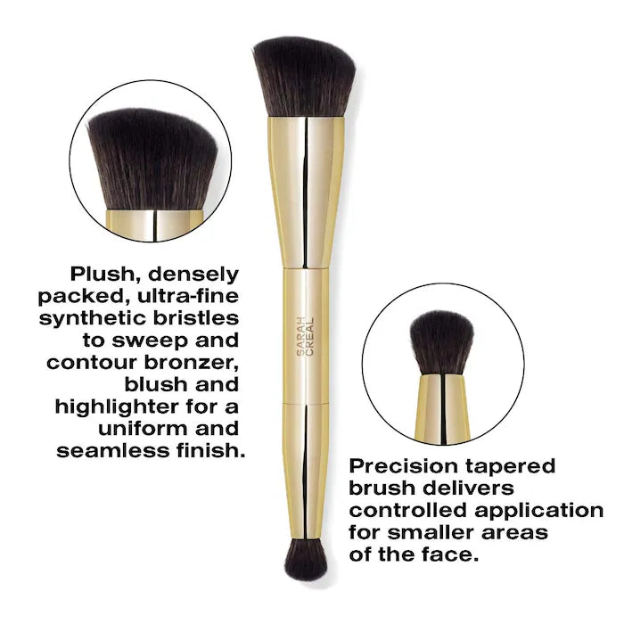 Sarah Creal | Dual Contour Precision Cheek And Eye Brush