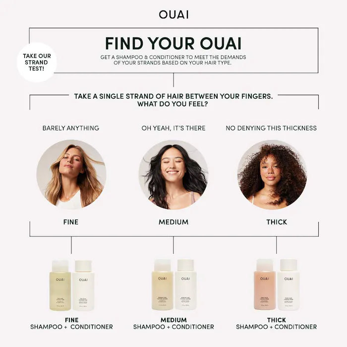 OUAI | Shampoo & Conditioner Duo for Fine Hair