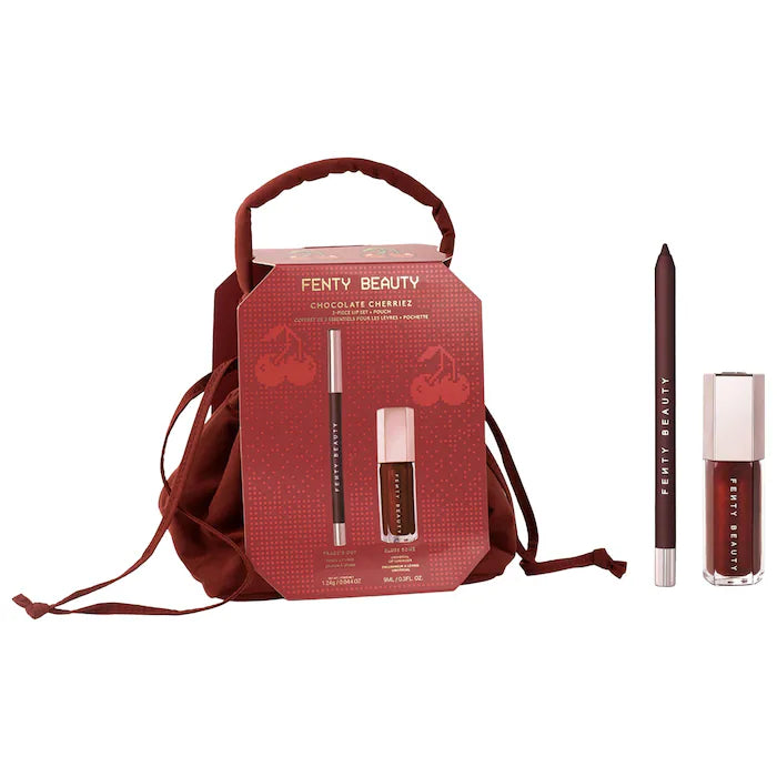 Fenty Beauty by Rihanna | Chocolate Cherriez 2-Piece Lip Set + Pouch