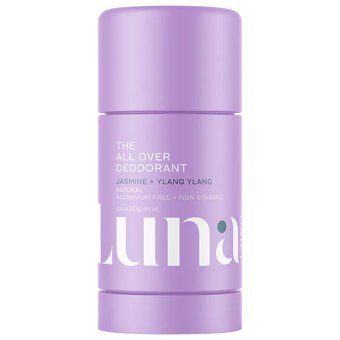 Luna Daily | The All Over Deodorant™- Extra-strength, Natural, Non-Staining, Aluminum Free, Body Deodorant Stick