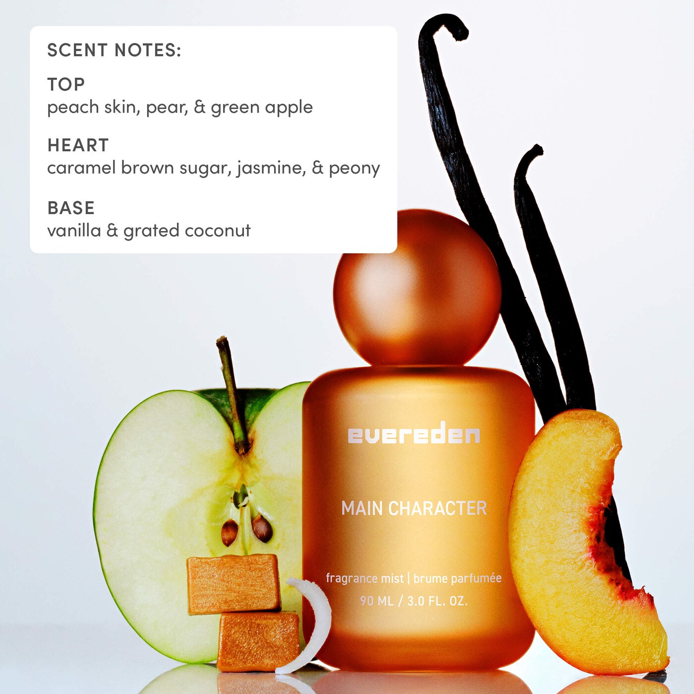 Evereden | Main Character - Non-Toxic Hair & Body Fragrance Mist with Peach & Vanilla