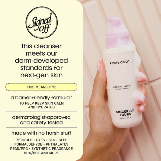 Sincerely Yours | Kindly Clean Hydrating and Soothing Foaming Gel Cleanser