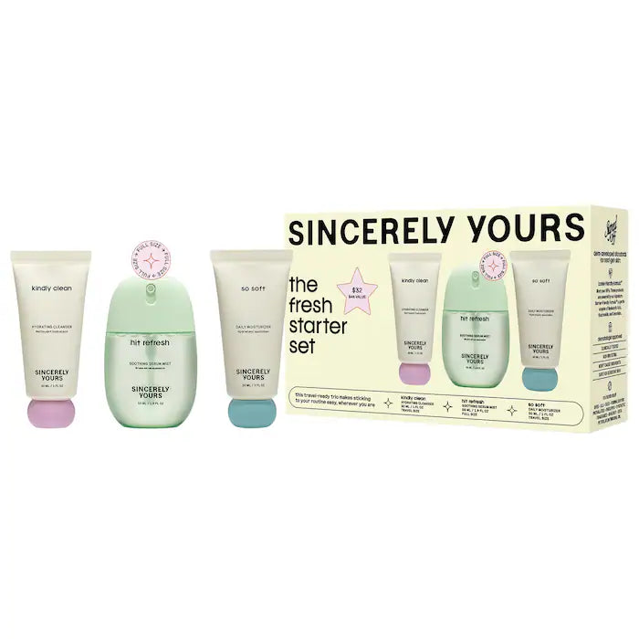 Sincerely Yours | Fresh Starter 3 Piece Skincare Set
