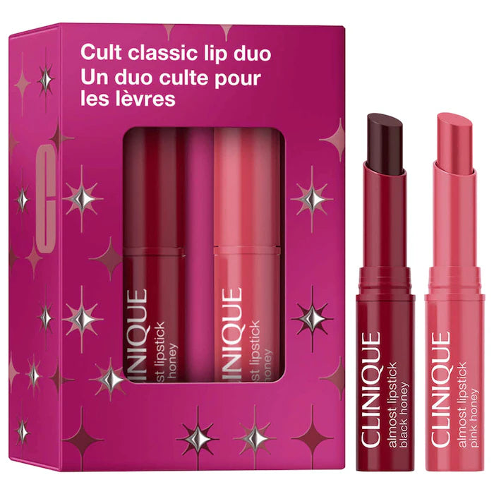Clinique | Mini Cult Classic Pink & Black Honey Lip Gift Set