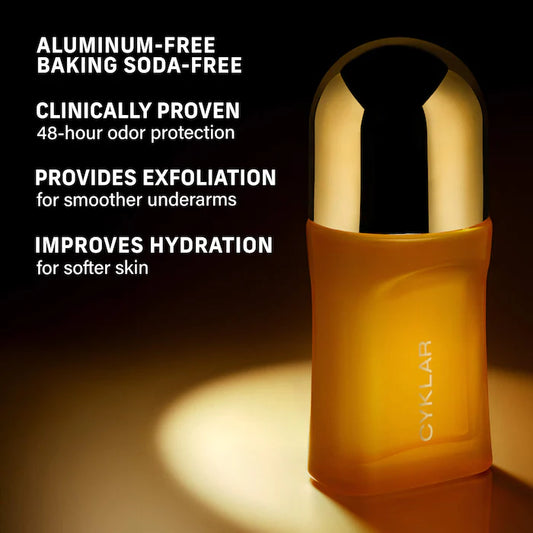 CYKLAR | Vanilla Verve Mandelic Acid Brightening Deodorant Gel with 48-Hour Odor Protection