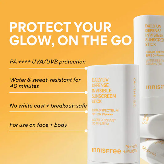 innisfree | Daily UV Invisible Korean Sunscreen Stick SPF 50+ PA++++