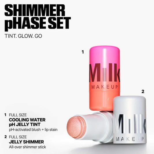 MILK MAKEUP | Shimmer pHase Cooling Water Jelly Tint + Highlight Set