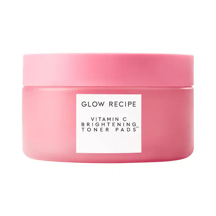 Glow Recipe | Vitamin C Brightening Korean Guava Toner Pads for Undereye & Cheeks