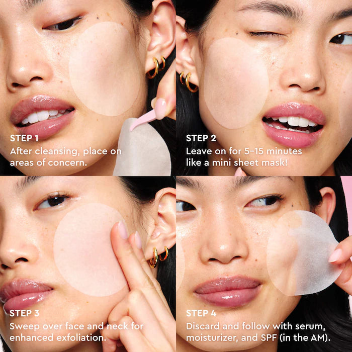 Glow Recipe | LHA + AHA Korean Watermelon Toner Pads for Hydration and Gentle Exfoliation