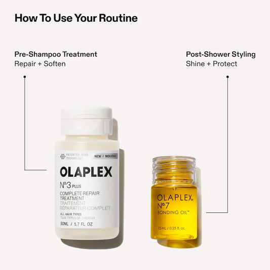 Olaplex | Mini Bond Repair Hair Treatment and Anti-Frizz Hair Oil Set