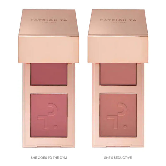PATRICK TA | Mini Must-Have Major Headlines Double-Take Crème & Powder Blush Duo Set