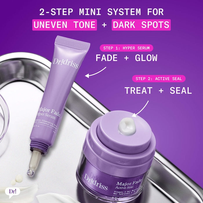 Dr. Idriss | Mini Major Fade Set Serum & Cream with Vitamin C for Hyperpigmentation & Uneven Skin