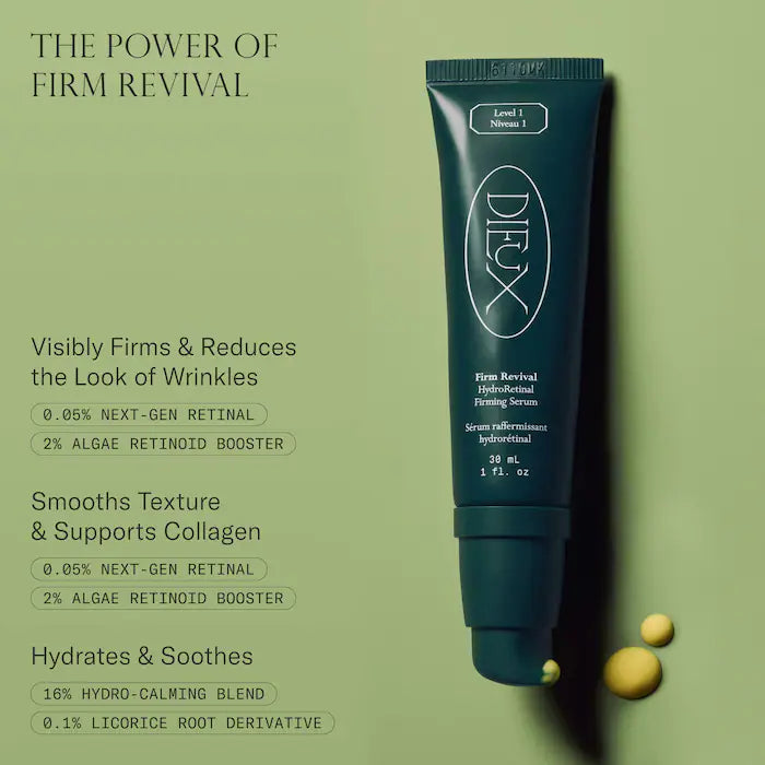 Dieux | Firm Revival HydroRetinal Firming Serum for Fine Lines & Wrinkles