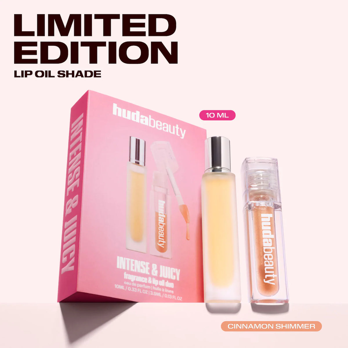 HUDA BEAUTY | Intense & Juicy Fragrance & Lip Oil Duo