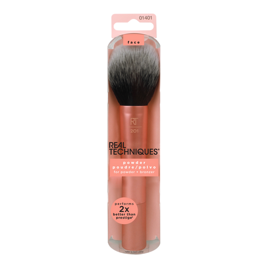 Real Techniques | Ultra Plush Powder Face & Cheek Makeup Brush - Face RT 201 Powder