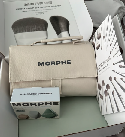Morphe | Reimagined 34-Piece Brush Roll & Tool Trio