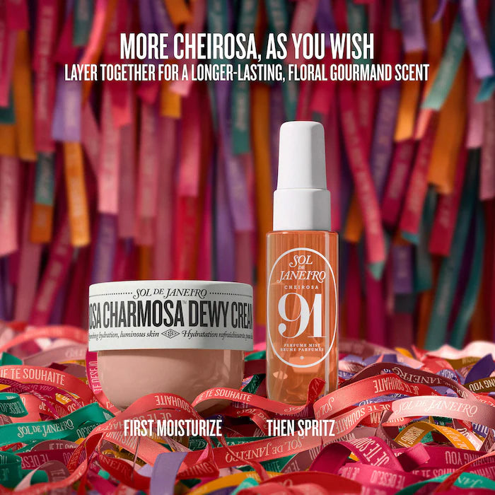 Sol de Janeiro | Rosa & Shine Dewy Body Cream & Floral Gourmand Fragrance Duo