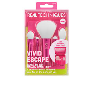 Real Techniques | Vivid Escape Glow-To-Go Travel Brush Set