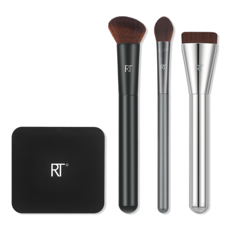 Real Techniques | Chrome Era It's Giving Base Makeup Brush Set