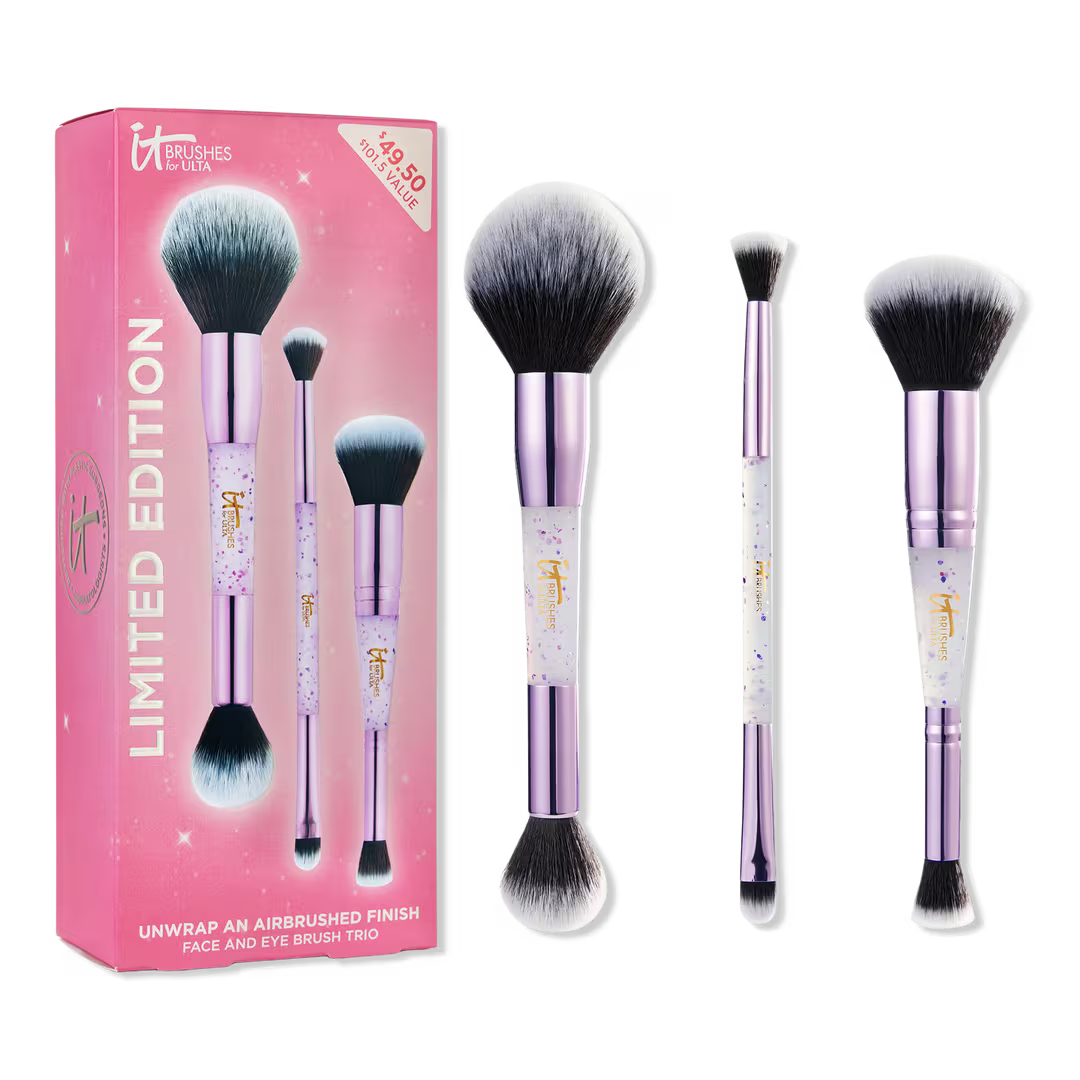 IT Brushes For ULTA | Airbrush Limited Edition Dual-Ended Face & Eye Brush Trio