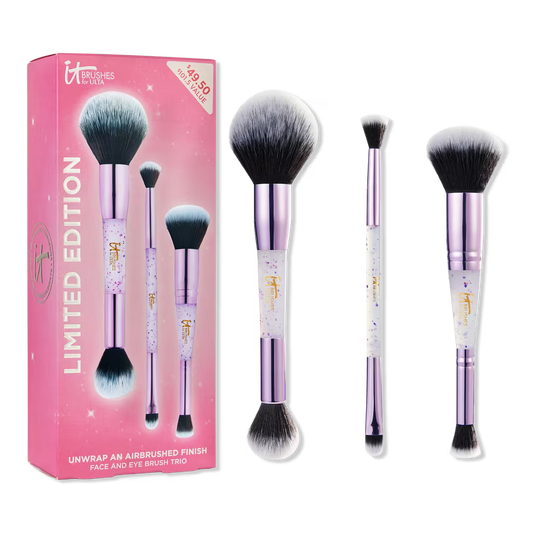 IT Brushes For ULTA | Airbrush Limited Edition Dual-Ended Face & Eye Brush Trio