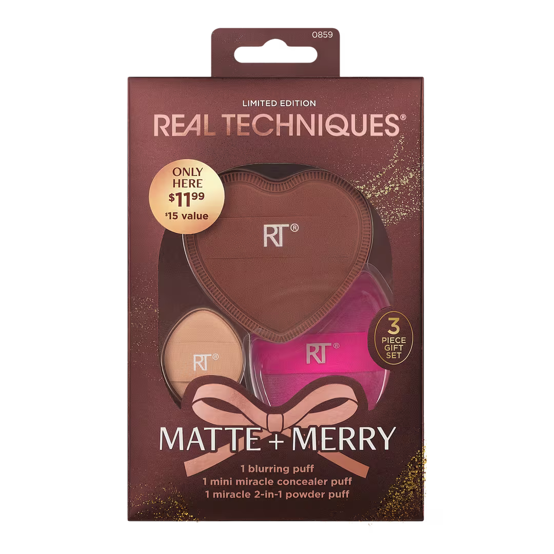 REAL TECHNIQUES | Matte + Merry Makeup Puff Gift Set