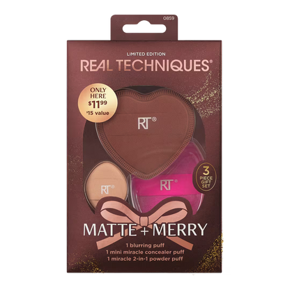 REAL TECHNIQUES | Matte + Merry Makeup Puff Gift Set