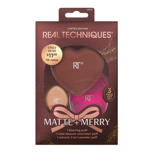 REAL TECHNIQUES | Matte + Merry Makeup Puff Gift Set
