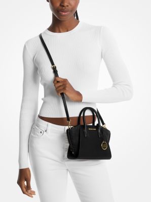 Michael Kors | Avril Extra-Small Leather and Suede Satchel