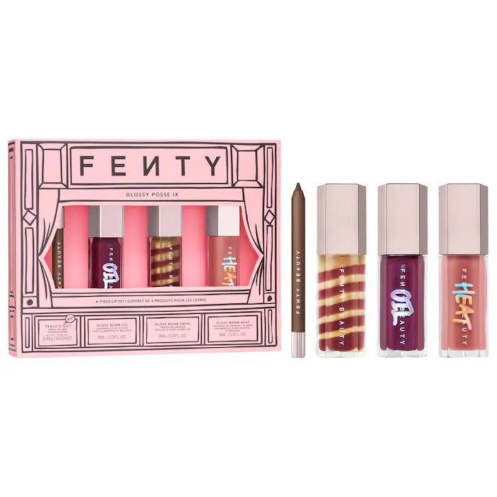 Fenty Beauty by Rihanna | Glossy Posse IX 4-Piece Lip Makeup Gift Set