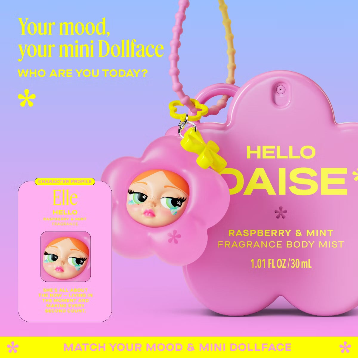 DAISE | Mini Body Mist + Charm - Hello
