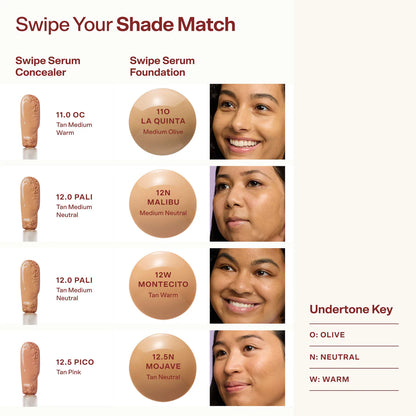 Tower 28 Beauty | Swipe Serum Non-Acnegenic Foundation with Medium Buildable Coverage