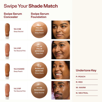Tower 28 Beauty | Swipe Serum Non-Acnegenic Foundation with Medium Buildable Coverage