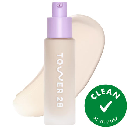 Tower 28 Beauty | Swipe Serum Non-Acnegenic Foundation with Medium Buildable Coverage