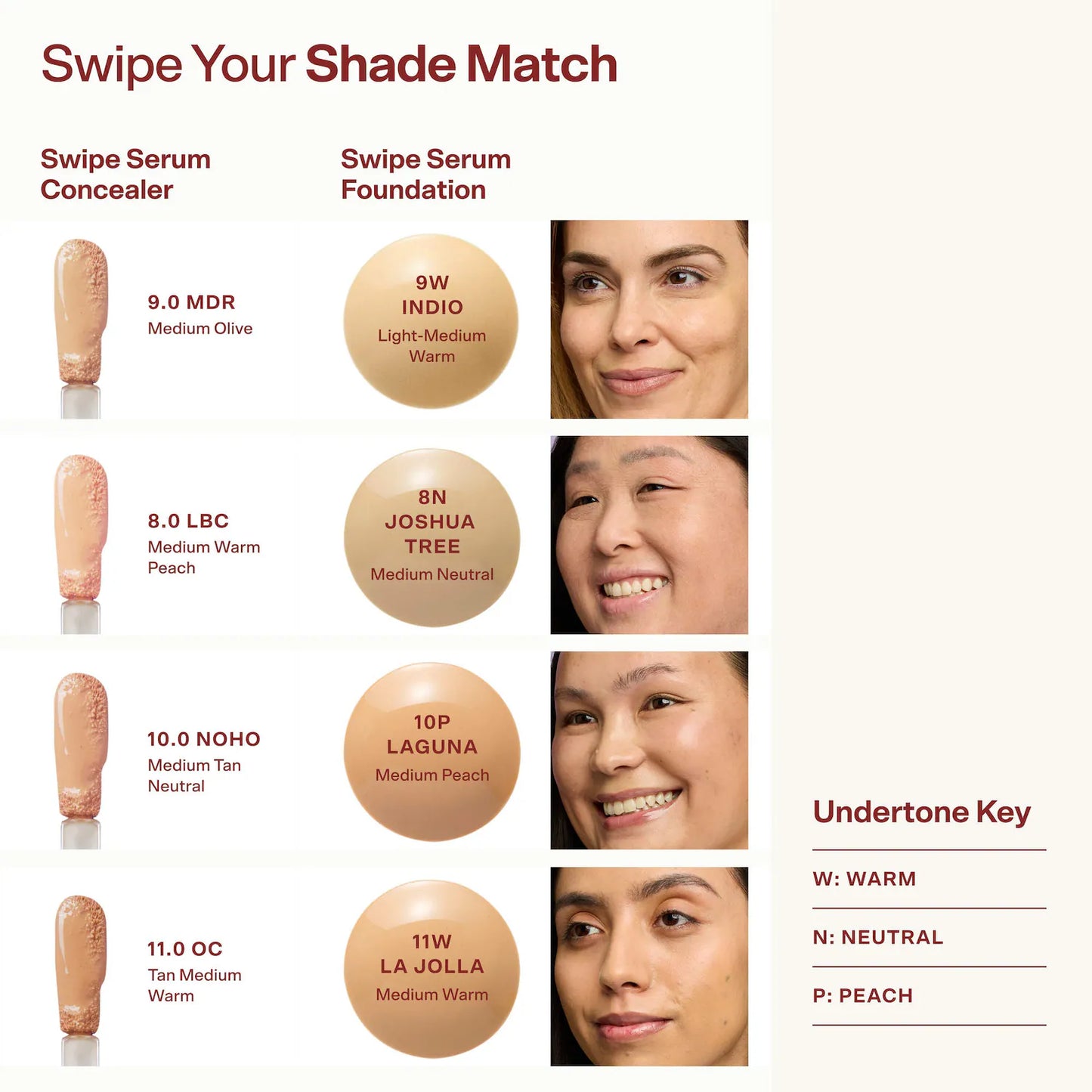 Tower 28 Beauty | Swipe Serum Non-Acnegenic Foundation with Medium Buildable Coverage