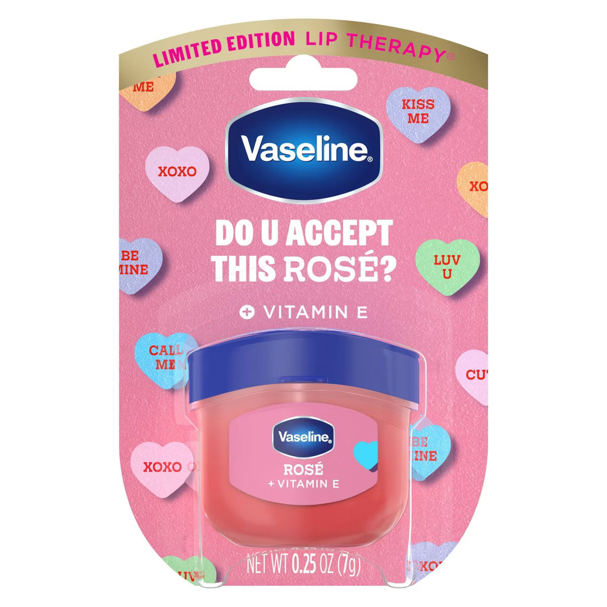 Vaseline | Valentines Limited Edition Mini Lip Balm - Rose - Do U Accept This Rose?