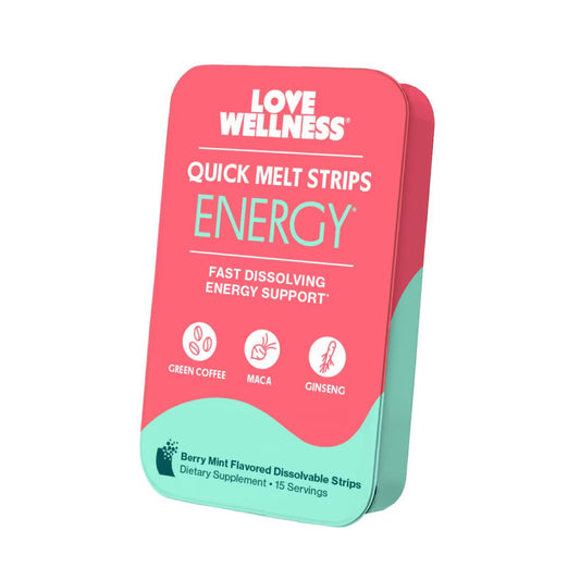 Love Wellness | Energy Quick Melt Strips - Energy Support - Berry - 15ct