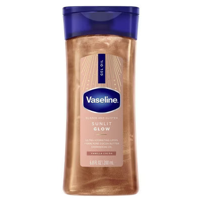 Vaseline | Vaseline Glazed & Glisten Vanilla Cocoa Shimmering Gel Body Oil - Sunlit Glow