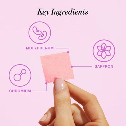 Love Wellness | Cravings Quick Melt Strips - Healthy Eating Support - Mixed Berry - 15ct