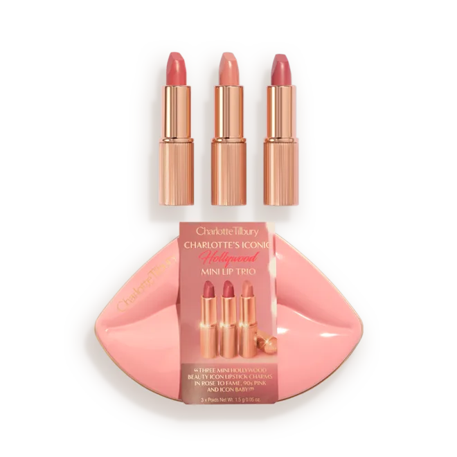 Charlotte Tilbury | HOLLYWOOD ICONIC MINI LIP TRIO TRAVEL SIZE LIP KIT