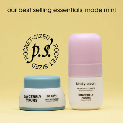 Sincerely Yours | Travel Twins Mini Cleanser & Moisturizer Duo for Sensitive Skin